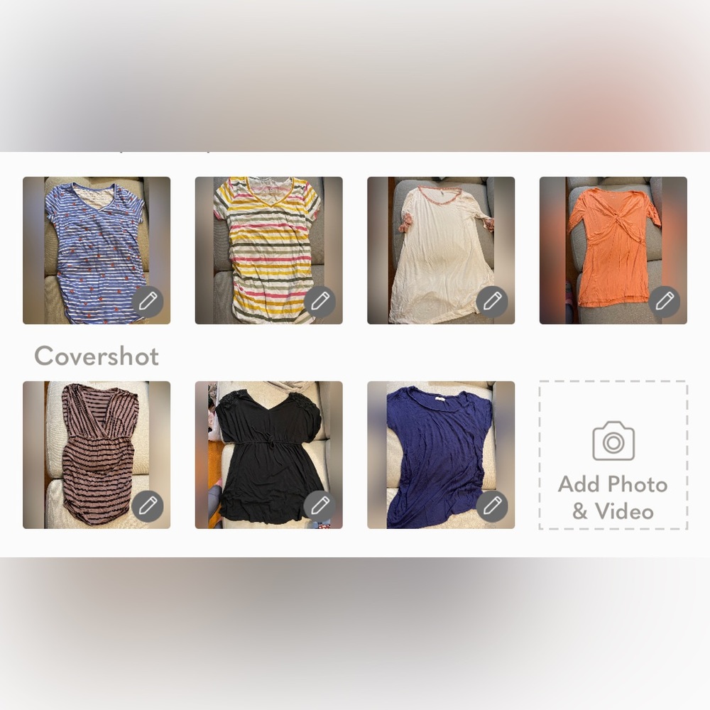 L maternity shirt lot!